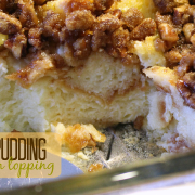 Bread Pudding With Pecan Topping