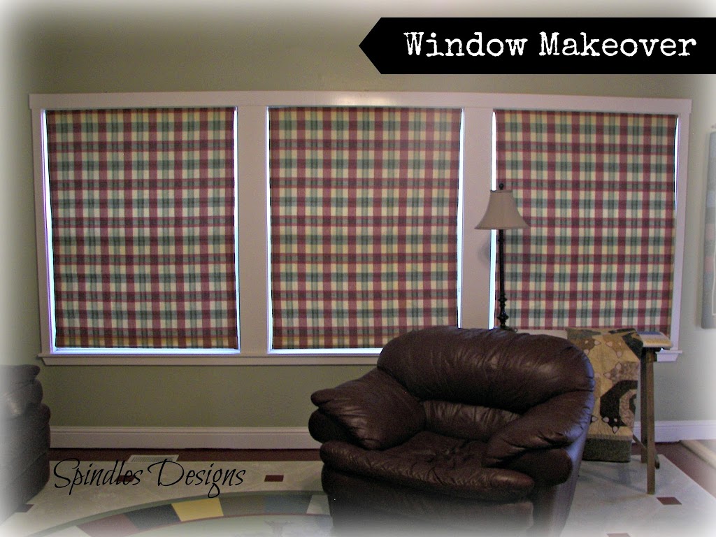 Window Makeover Spindles Designs by Mary and Mags