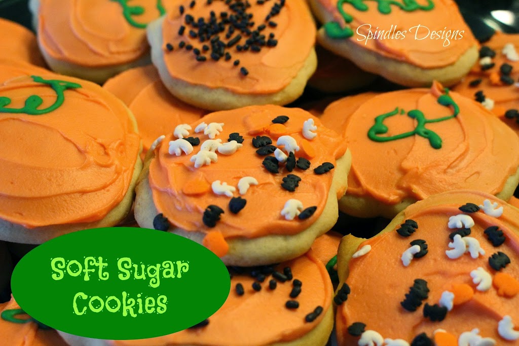 Soft Sugar Cookies at www.SpindlesDesigns.com