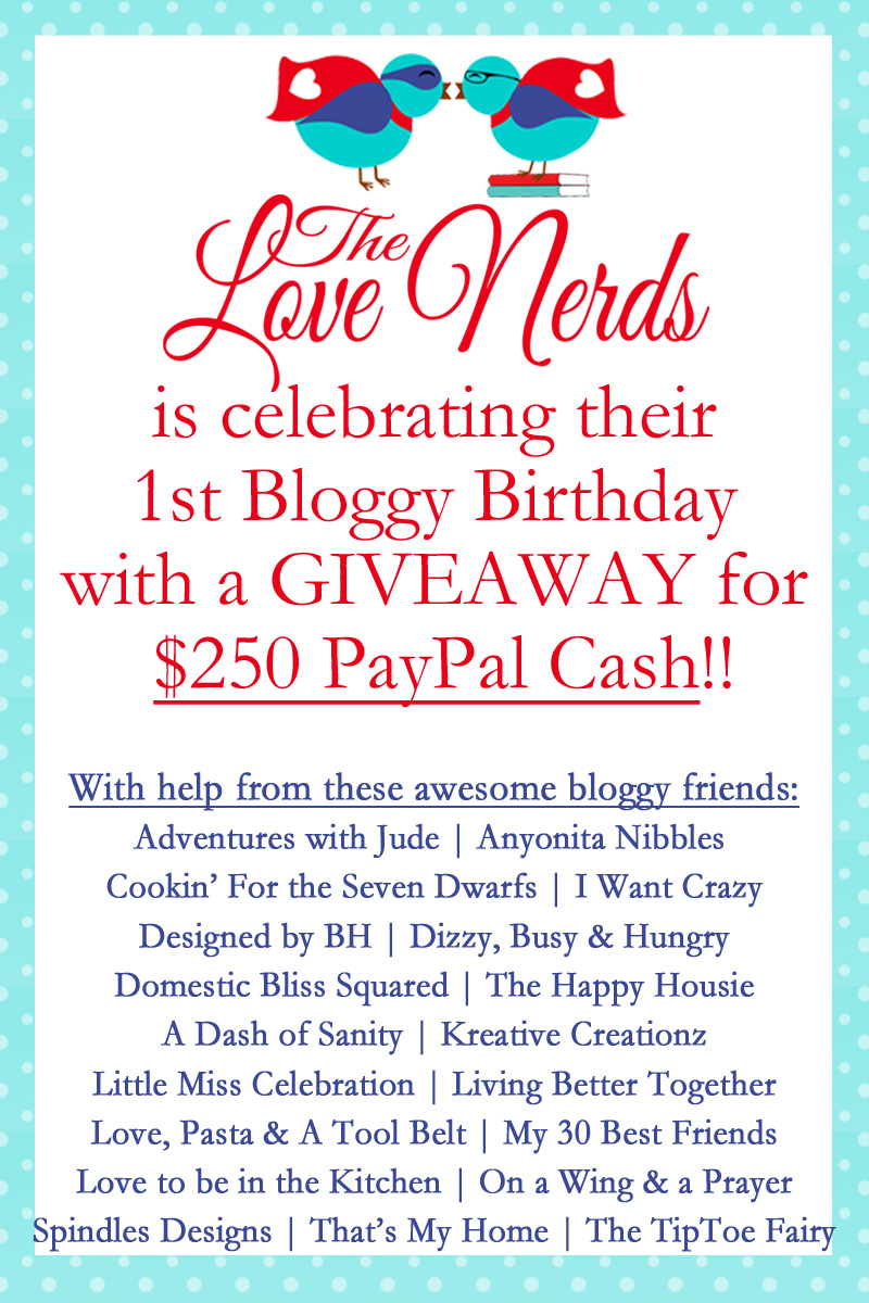 The Love Nerds 1st Bloggy Birthday