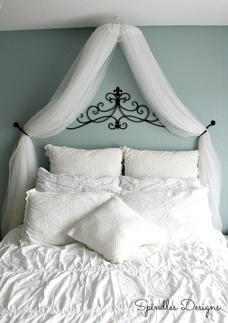 make shabby chic canopies for beds