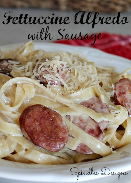 The best of 2014 at Spindles Designs #thebestof2014 #fettuccinealfredowithsausage