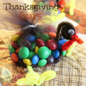 Thanksgiving M&M Turkey Favors