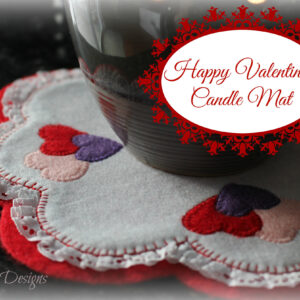 Free Valentine’s Candle Mat Pattern