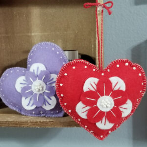 Free Felt Heart Ornament Pattern