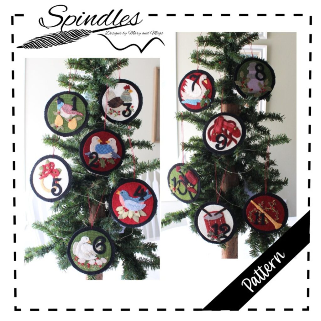 12 Days of Christmas Ornaments Pattern