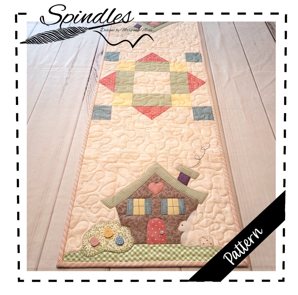 Easter House Table Runner Pattern