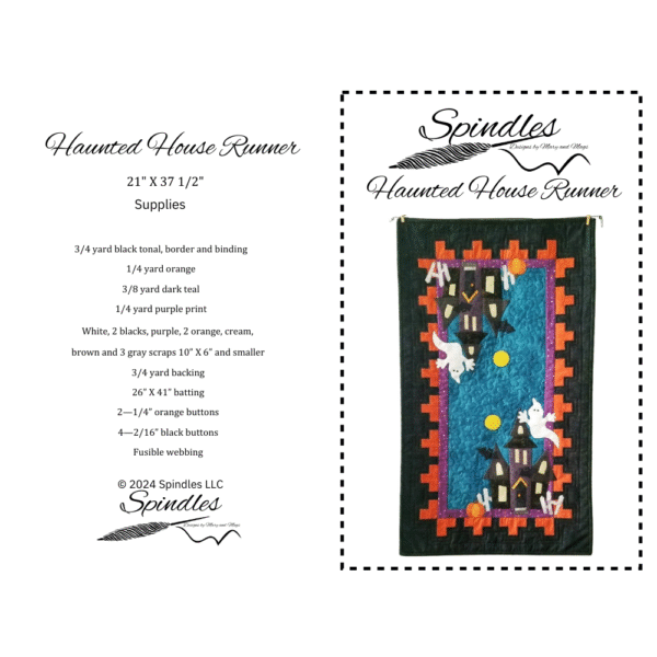 Haunted House Table Runner Pattern - Image 2