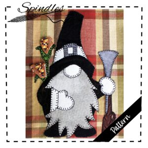 Pilgrim Gnome Applique Pattern PDF | Thanksgiving Quilt Block, Fall Table Runner, Autumn Sewing Pattern