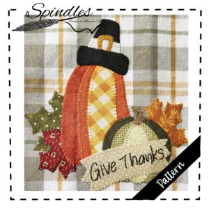 Pilgrim Pumpkin Applique Pattern Thanksgiving