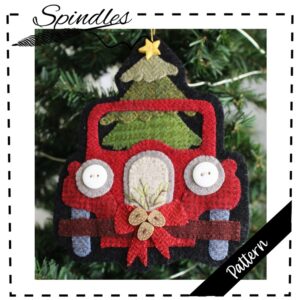 Vintage Truck Applique Christmas Ornament Pattern Wool or Felt