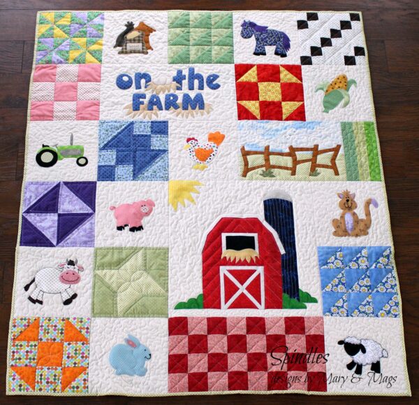 On the Farm Baby Quilt Pattern – Appliqué and Patchwork Design - Image 2