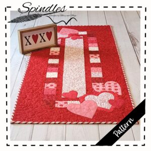 Valentine Table Runner Pattern - Hearts Applique
