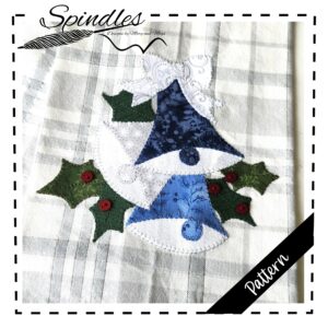 Vintage Christmas Bells Applique Pattern