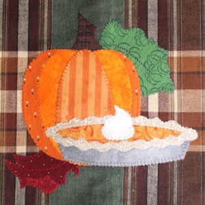 Pumpkin Pie Applique: Free Pattern