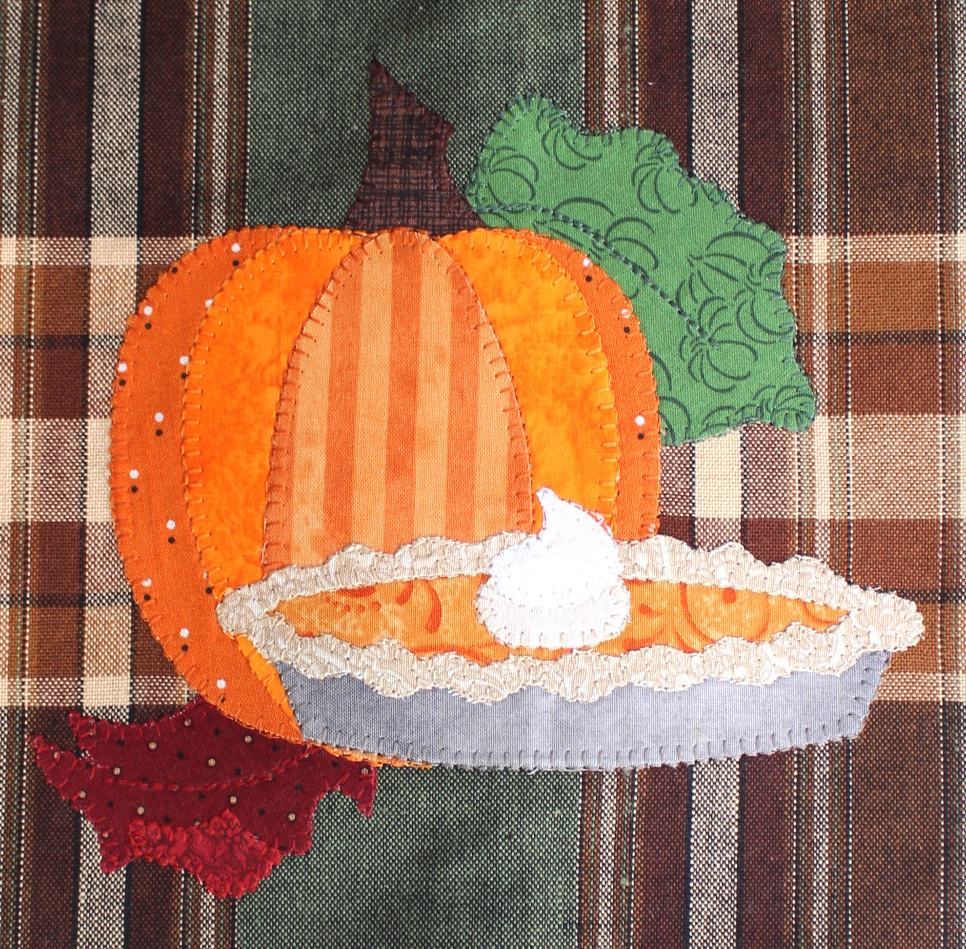 Pumpkin Pie Applique: Free Pattern