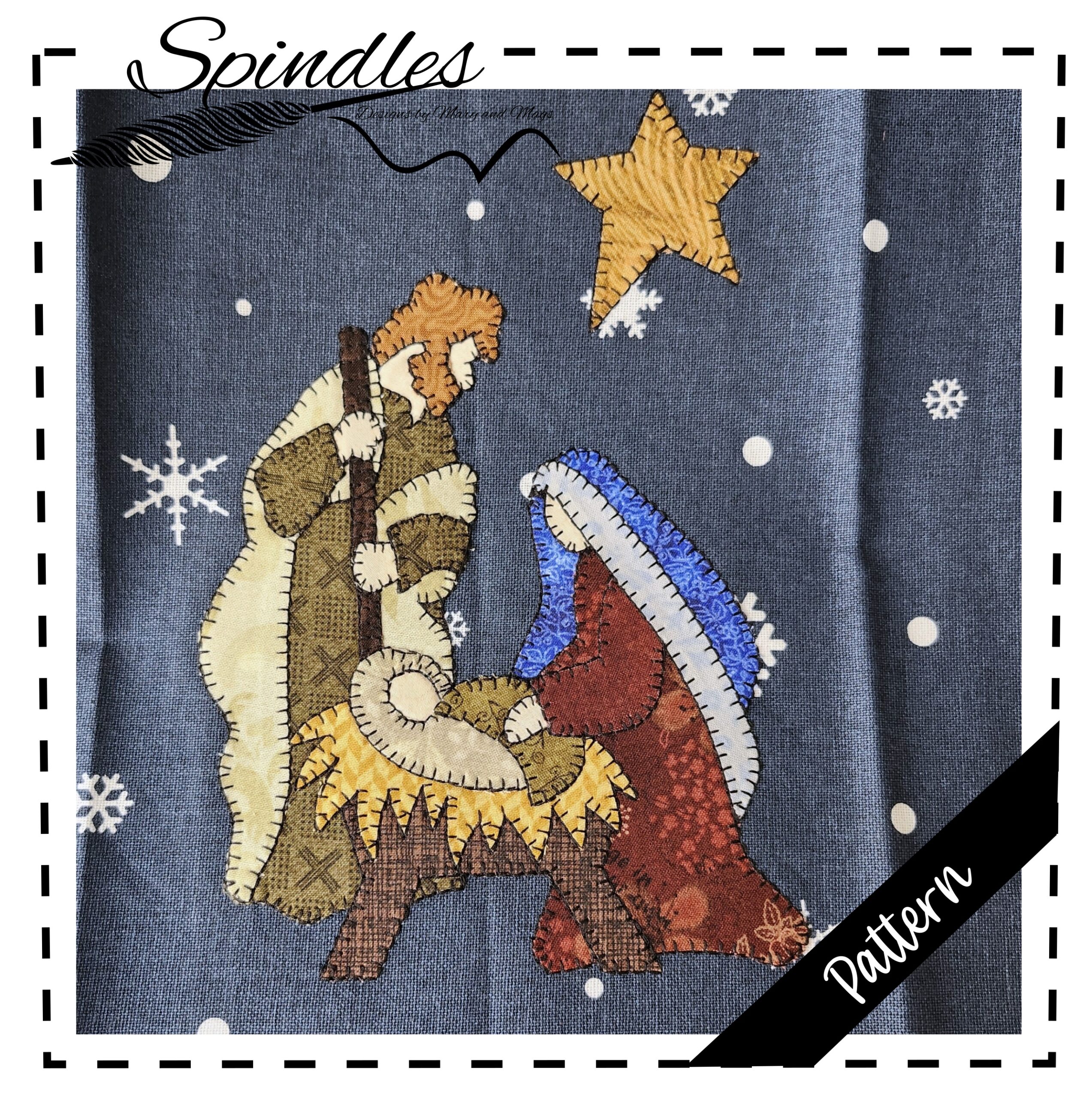 Holy Family Nativity Applique Pattern – Christmas Sewing Project