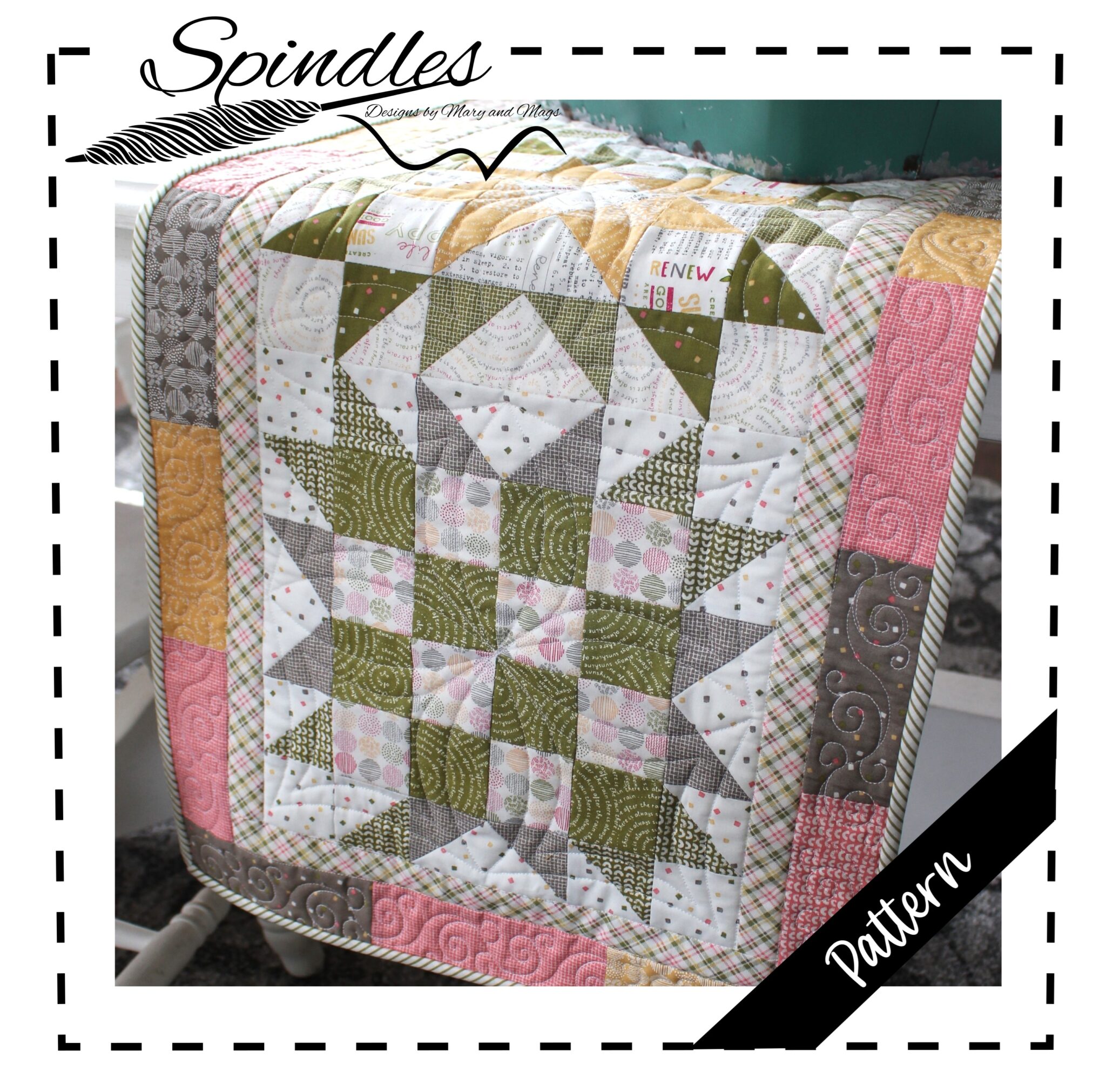 Spindle Spring Design Free Pattern: Spring Morning Table Runner - Spindles Designs