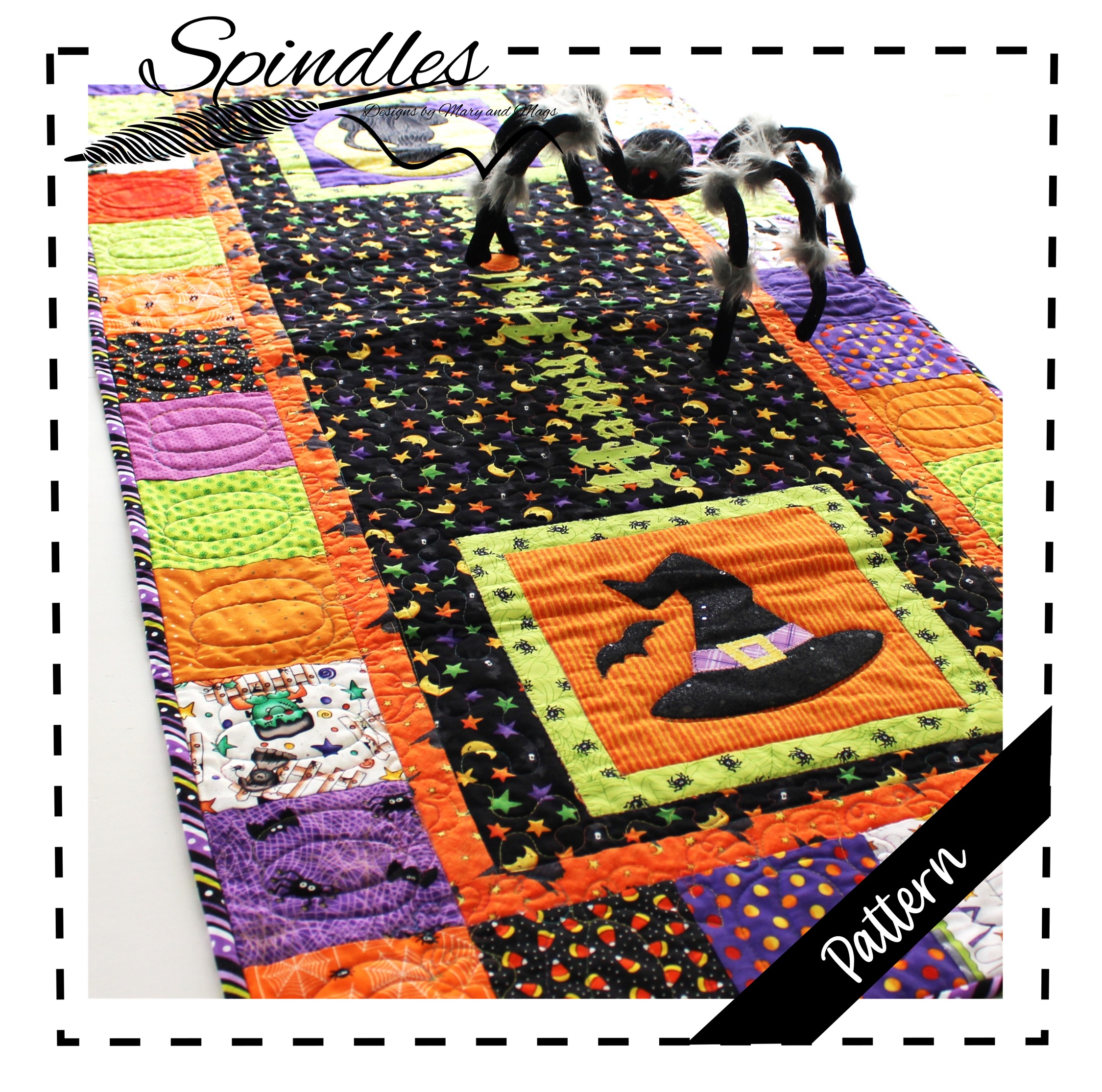 Free Happy Halloween Table Runner Pattern 🎃
